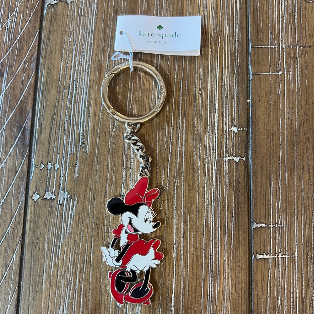 Kate Spade Minnie Mouse keychain
